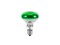 R80 230V/60W E-27 green