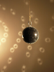 Mirror Ball 10cm black