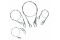 2er Set Safety Fangseil 60cm/2mm m. Kettennotglied