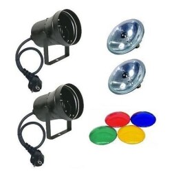 50cm Spiegelkugelset 2 schwarz