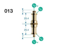 013 Adapter Spigot 5/8, 1/4 Gewinde (male) / 3/8 Gewinde...