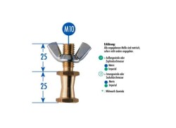 174 Lighting Stud Adapter 5/8 M10