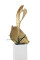 Palm leaf, dried, gold