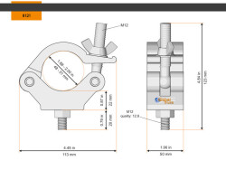 Half Coupler Heavy 48-51/50/750kg