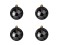 Deco Ball 10cm, black 4x