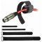 Klettband / Kabelbinder 15 x 1,6cm schwarz / rot
