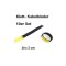 10er Set Klettband / Kabelbinder 30 x 2cm gelb