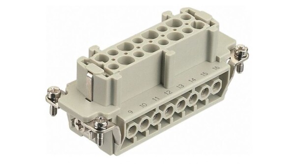 Han 16E-bu-s, 16-pin female socket insert female