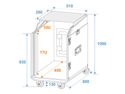 Spezial-Kombi-Case LS5 Laptop-Rack, 17HE