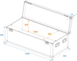 Universal-Case Profi 120x40x40cm