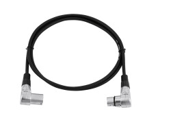 XLR cable 3pin 1.5m 90° bk