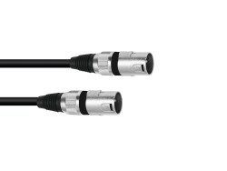Adaptercable XLR(M)/XLR(M) 0.2m bk