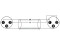 Adaptercable XLR(M)/XLR(M) 0.2m bk