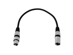XLR cable 3pin 0.2m bk