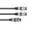Adaptercable XLR(F)/2xXLR(M) 3m bk