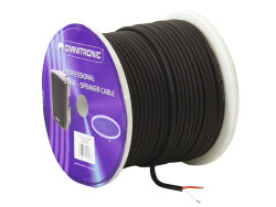 Speaker cable 2x1.5 50m bk durable