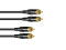 RCA cable 2x2 3m bk Hicon