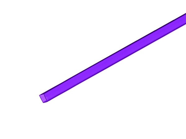 Leer-Rohr 10x10mm violett 2m