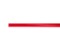 Tubing 10x10mm red UV-active 2m
