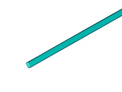 Tubing 10x10mm turquoise 2m
