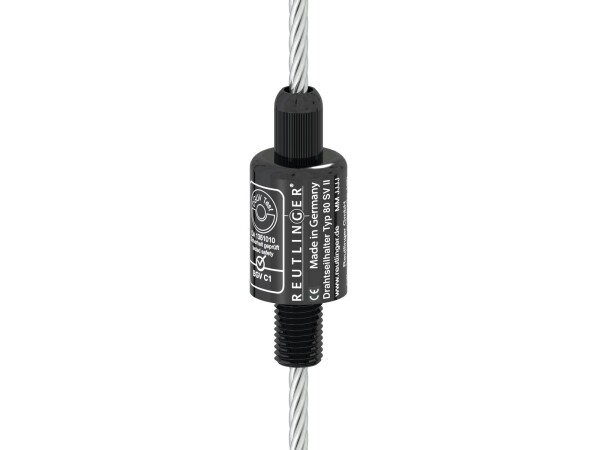 REUTLINGER Cable glider type 80SVII-M20BG black