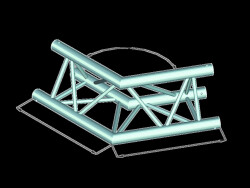 DECOLOCK DQ3-PAC22 2-Weg Ecke 120°