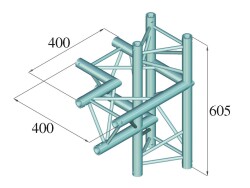 DECOLOCK DQ3-PAC44 4-Way Corner left