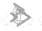 TRILOCK E-GL33 C-21 2-Way Corner 90°