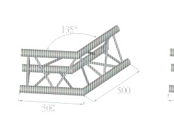 TRILOCK 6082AC-23 2-Weg-Ecke 135°