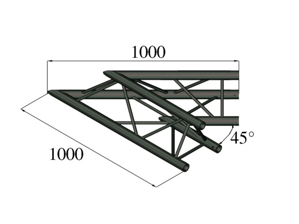 TRILOCK S-PAC 19 2-Way Corner 45° black