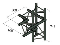 TRILOCK S-PAC-44 4-Weg-Stück \/ links