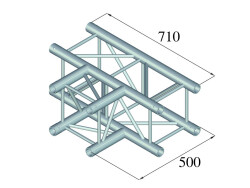 QUADLOCK 6082T-35 3-Way T-Piece