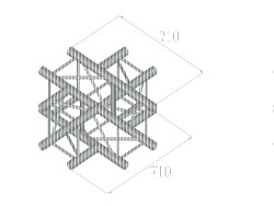 QUADLOCK 6082C-41 4-Way Cross Piece