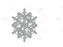 QUADLOCK 6082C-61 6-Way Cross Piece