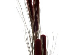 Schilfgras mit Kolben, künstlich, dunkelbraun, 152cm