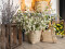 Cherry spray, artificial, white, 60cm
