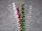 Crystal eucalyptus, artificial plant, clear 81cm 12x