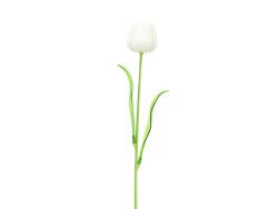 Crystal tulip, artificial flower, white 61cm 12x
