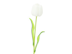 Crystal tulip, artificial flower, white 61cm 12x
