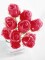 Crystal rose, burgundy, artificial flower, 81cm 12x