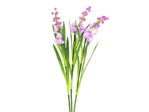 Aronstab 3er Set mit LEDs, pink, 85cm