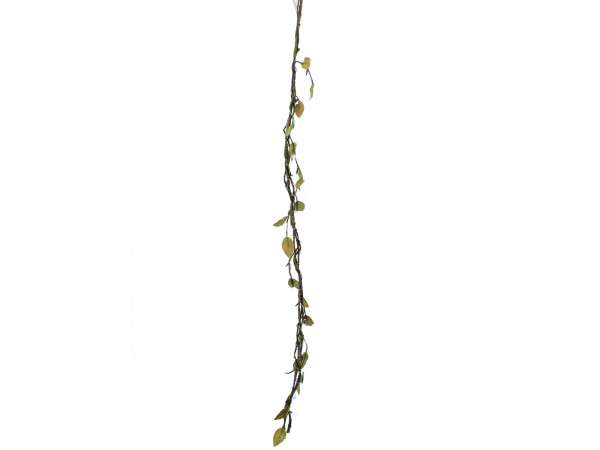 Heather twine, with LEDs, white, 180cm