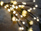 Camellia bow, with LEDs, white, 50cm
