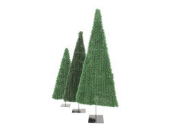 Fir tree, flat, light green, 120cm