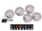 LED Snowball 8cm, black 5x