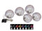 LED Snowball 8cm, dark blue 5x