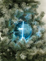 LED Snowball 15cm, ice blue