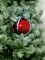 LED Snowball 15cm, red