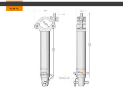 Half Coupler Spacer 48-51/50/500kg 210mm PL