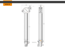 Half Coupler Spacer 48-51/50/500kg 330mm PL